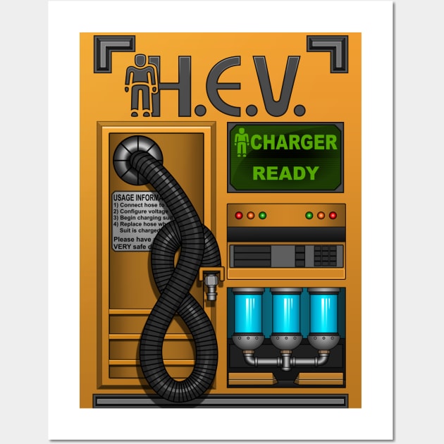 Half Life - HEV Charger Wall Art by Remus